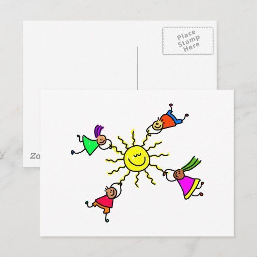 Sun Kids Postkarte (Vorne/Hinten)