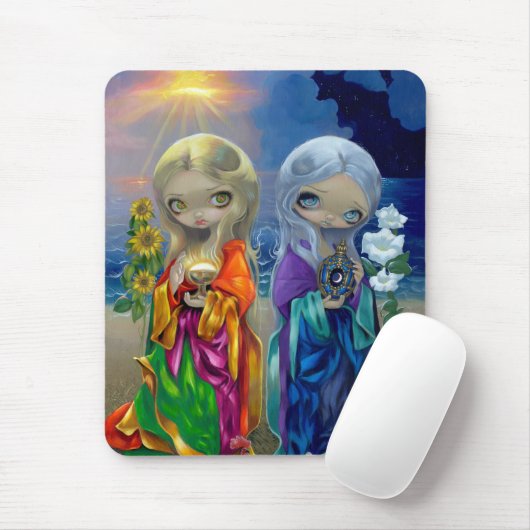 "Sun-Kind und Mond-Kind" Mousepad (Mit Mouse)
