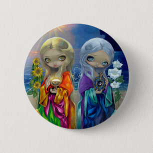 "Sun-Kind und Mond-Kinder" Knopf Button
