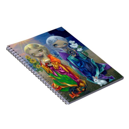 "Sun-Kind und Mond-Kinder" Notizbuch Notizblock (Rechte Seite)