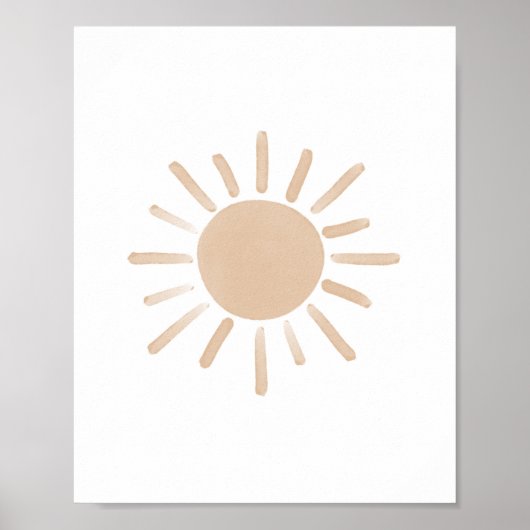 Sun-Kinderzimmer Poster (Vorne)