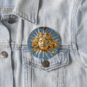 Sun King am Goldenen Tor zum Schloss Versailles Button (Beispiel)