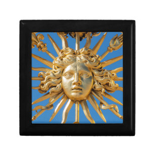 Sun King am Goldenen Tor zum Schloss Versailles Erinnerungskiste