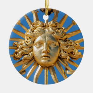 Sun King am Goldenen Tor zum Schloss Versailles Keramik Ornament