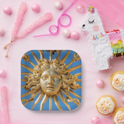 Sun King am Goldenen Tor zum Schloss Versailles Pappteller (Party)