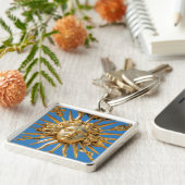 Sun King am Goldenen Tor zum Schloss Versailles Schlüsselanhänger (Seite)