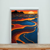Sun-Kissed Abstraction Poster