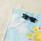 Sun Kissed Beach Handtuch mit Sonnenbad (Beispiel)