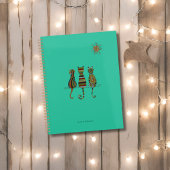 Sun-Kissed Cat Trio Personalisiert Planner Planer