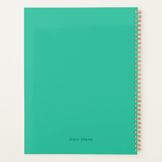 Sun-Kissed Cat Trio Personalisiert Planner Planer (Rückseite)