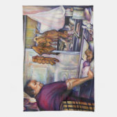 Sun Kissed Chicken, Singapur Geschirrtuch (Vertikal)