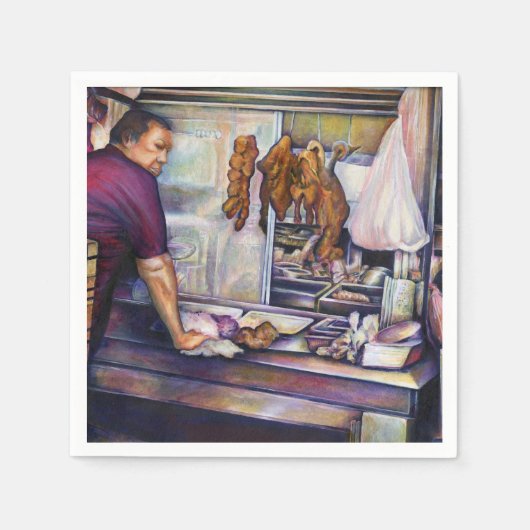 Sun-Kissed Chicken, Singapur Serviette (Vorderseite)