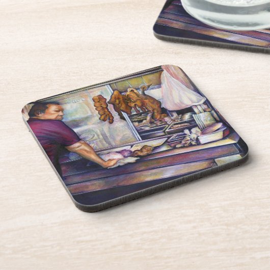 Sun-Kissed Chicken, Singapur Untersetzer (Linke Seite)