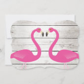 Sun Kissed Flamingo Hens Party Einladung (Rückseite)