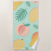 Sun Kissed Fruits - Tropical Calm Beach Handtuch (Vorderseite)