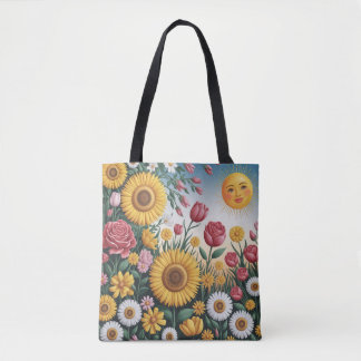 Sun-Kissed Garden Bliss Tote Bag Tasche