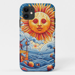 Sun-Kissed Ocean Jam: Festival Moon and Stars Case-Mate iPhone Hülle