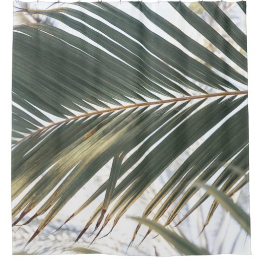 Sun Kissed Palm Leaf #1 #tropical #wall #art Duschvorhang (Vorderseite)