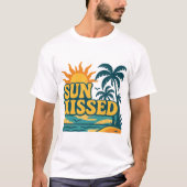 Sun Kissed Retro Sommer Ästhetik Design T-Shirt (Vorderseite)