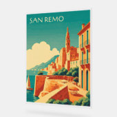 Sun-Kissed San Remo Acrylschild (Winkel)