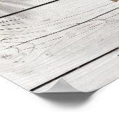 Sun Kissed Sandy Toes Salty Kisses Mr & Mrs Poster (Ecke)