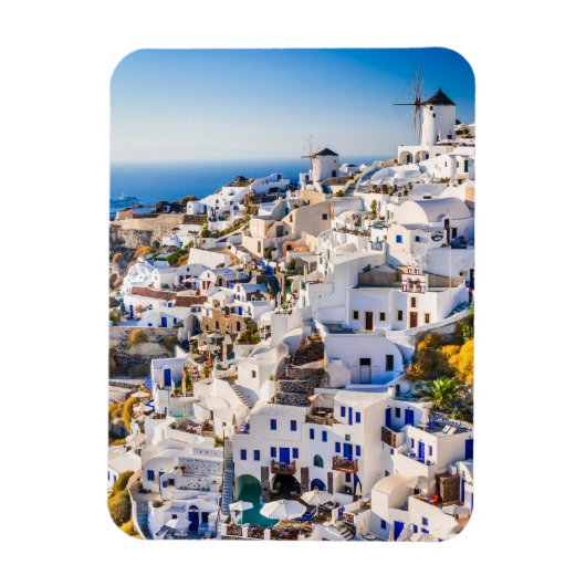 Sun-Kissed Santorini Magnet (Vertikal)