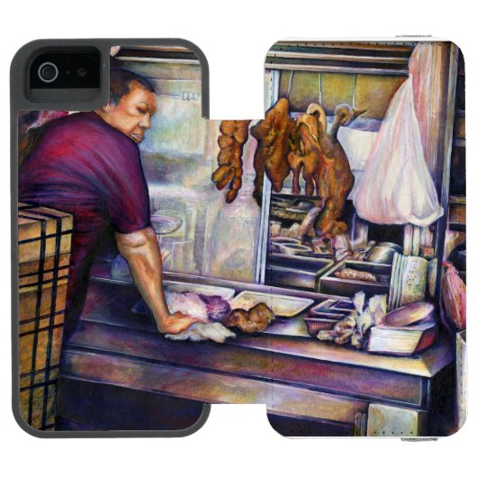 Sun Kissed Singapur Incipio iPhone Geldbeutel-Hülle (Folio Geöffnet)