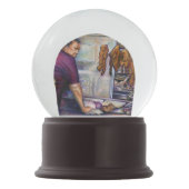 Sun Kissed Singapur Schneekugel (Vorderseite)