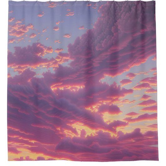 Sun-kissed Sky Duschvorhang (Vorderseite)