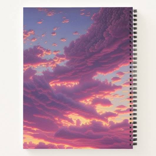 Sun-kissed Sky Notizblock (Rückseite)