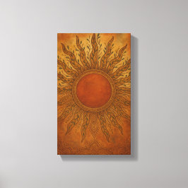 Sun Kissed Spirit - Boho Sun Leinwand Mauer Art