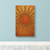 Sun Kissed Spirit - Boho Sun Leinwand Mauer Art (Insitu (Holzboden))