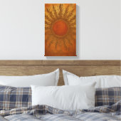 Sun Kissed Spirit - Boho Sun Leinwand Mauer Art (Insitu (Schlafzimmer))