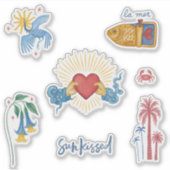 Sun Kissed Sticker Sheet - Mystical Mini Art Piece (Vorderseite)