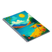 Sun-Kissed Summer Landscape – DreamVerse7 Scenic A Notizblock (Rechte Seite)