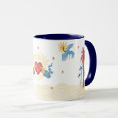 Sun Kissed Tasse - Whimsical Ocean Inspiriert Cup (VorderseiteRechts)