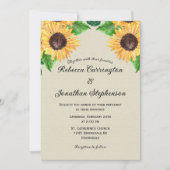 Sun-Kissed Vows: Einladung zur Hochzeit von Sonnen (Vorderseite)