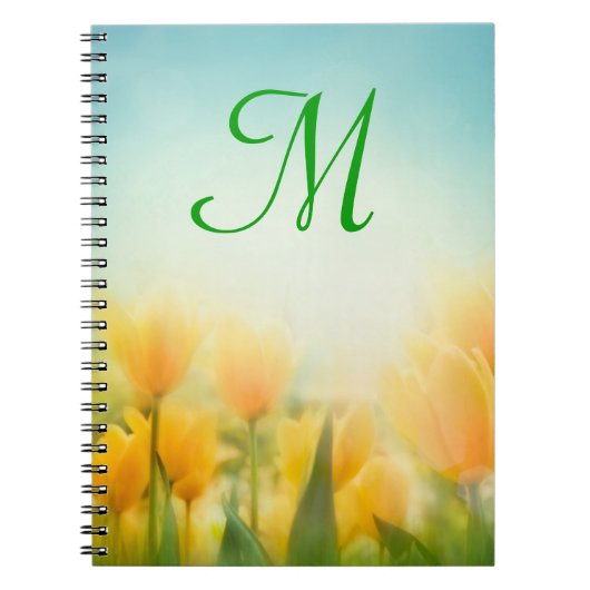 Sun Kissed Yellow Tulip Monogram Urheber Buch (Vorderseite)