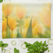 Sun Kissed Yellow Tulips Küche Geschirr Handtuch (Gefaltet)