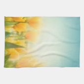 Sun Kissed Yellow Tulips Küche Geschirr Handtuch (Horizontal)