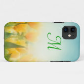 Sun Kissed Yellow Tulips Monogram IPHONE 5 Fall Case-Mate iPhone Hülle (Rückseite (Horizontal))