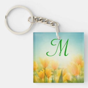 Sun Kissed Yellow Tulips Schlüsselkette Schlüsselanhänger