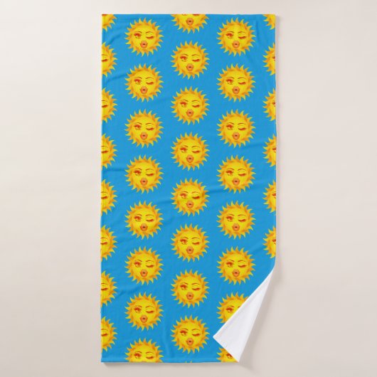 Sun Kisses, Sun Print Badehandtuch (Badehandtuch)