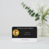 Sun Kokopelli Logo Southwestern Visitenkarte (Stehend Vorderseite)