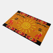Sun Kokopelli Southwest Doormat Fußmatte (Schrägansicht)