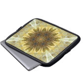 Sun-Kristall-Mandala Laptopschutzhülle (Vorne Knopf)