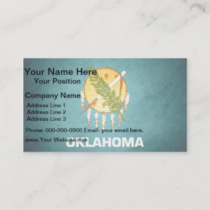 Sun-Küss-Oklahoma-Flagge Visitenkarte