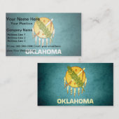 Sun-Küss-Oklahoma-Flagge Visitenkarte (Vorne/Hinten)