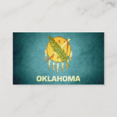 Sun-Küss-Oklahoma-Flagge Visitenkarte (Rückseite)