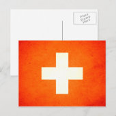 Sun küss Switzerland Flag Postkarte (Vorne/Hinten)